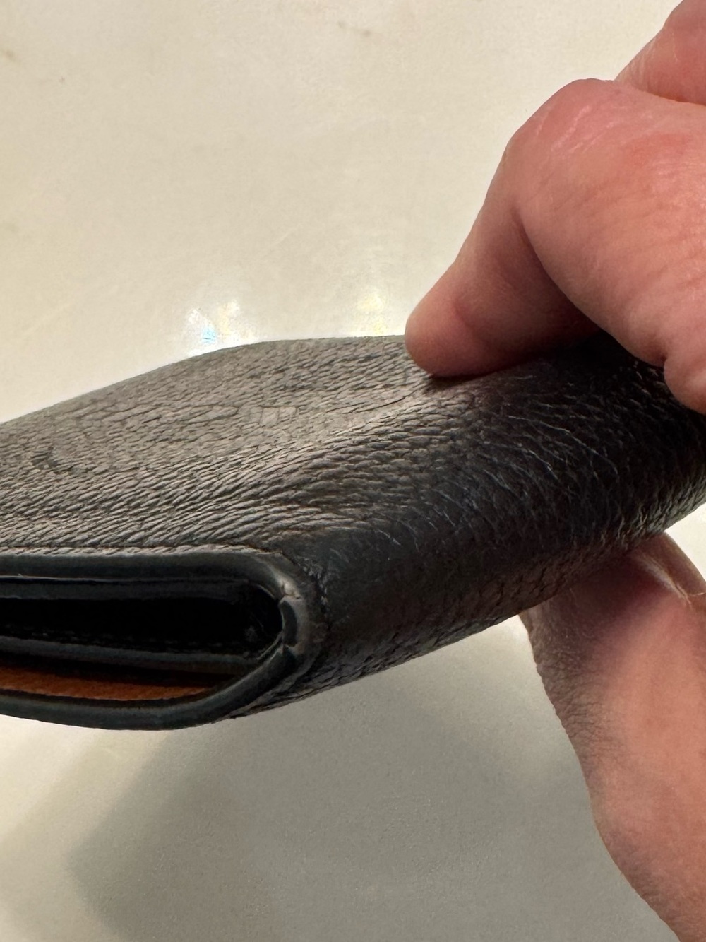 Coach Men’s Black Pebble Leather Billfold Wallet - Picture 11 of 13